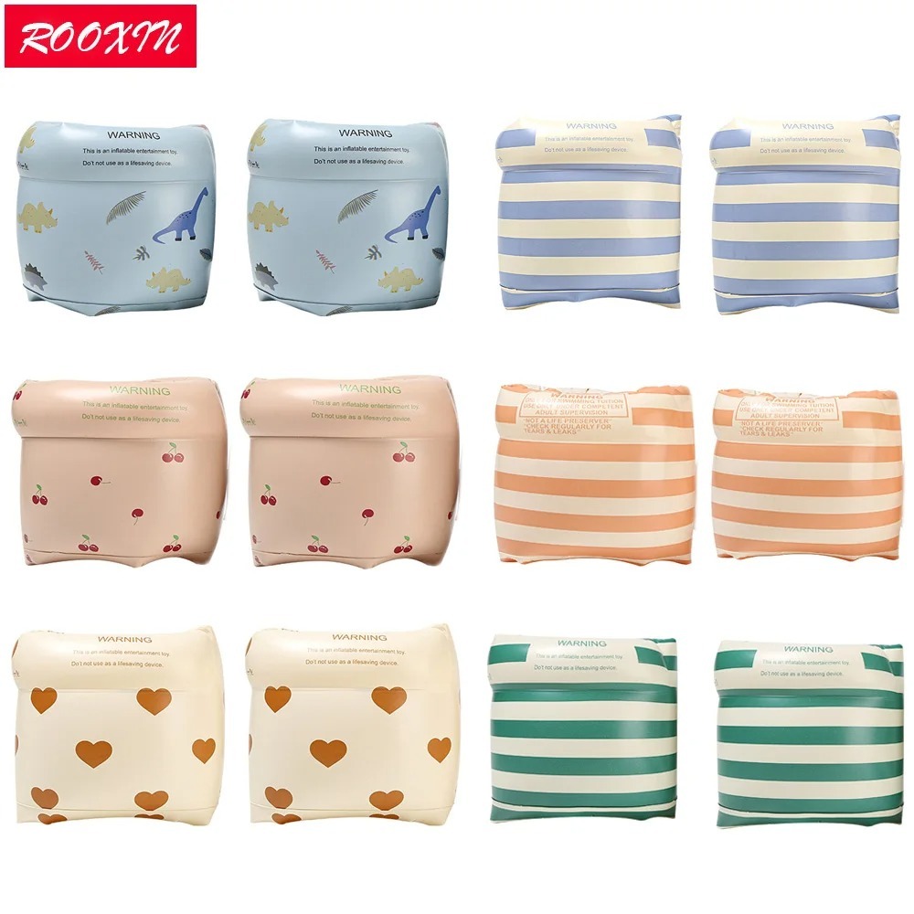 Baby Swimming Floater - Rooxin แหวนว่ายน้ําเด็กสระว่ายน้ําลอยสําหรับเด็กผู้ใหญ่ว่ายน้ําหลอดน้ําเล่นอุปกรณ์ Inflatable ทุ่นว่ายน้ํา Armbands