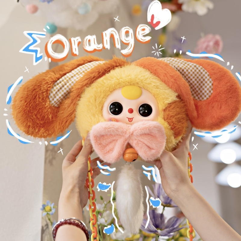 Baby Products Drawing - ตุ๊กตากระต่ายน่ารักอายุ 3 ขวบ พร้อมกระเป๋าซิปใส่เงินนำโชค ของเล่นกล่องสุ่ม ของตกแต่งยอดนิยม