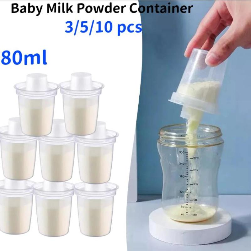 Baby Products Storage Box - ชุดใหม่ 1 ชุด กล่องจ่ายนมผงสำหรับเด็ก 80 มล.