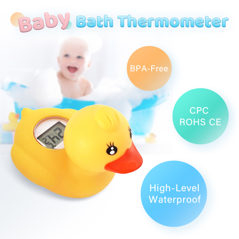 Baby Swimming Floater - 1PC ดิจิตอลเครื่องวัดอุณหภูมิอาบน้ําเด็กเป็ดกระต่าย PANDA สระว่ายน้ําลอย IP67 กันน้ําอุณหภูมิปลอดภัยของเล่นของขวัญเด็กทารกเด็ก