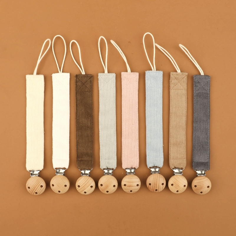 Baby Products Nipples - อินเทรนด์เด็ก Pacifier คลิปโซ่ Corduroy ทารกแรกเกิดผู้ถือ Pacifier