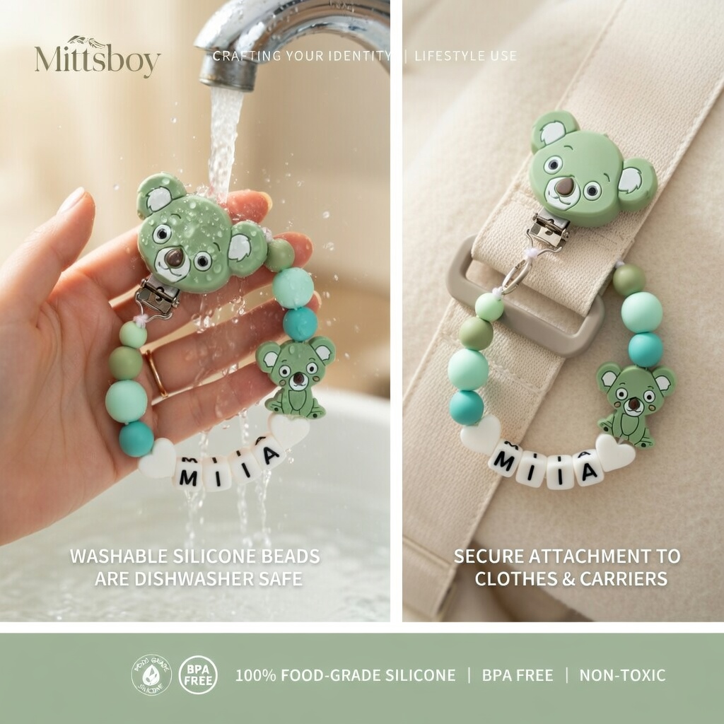 คลิปหนีบจุกนมหลอกซิลิโคน สายคล - Baby Products Nipples บทวิจารณ์และราคา