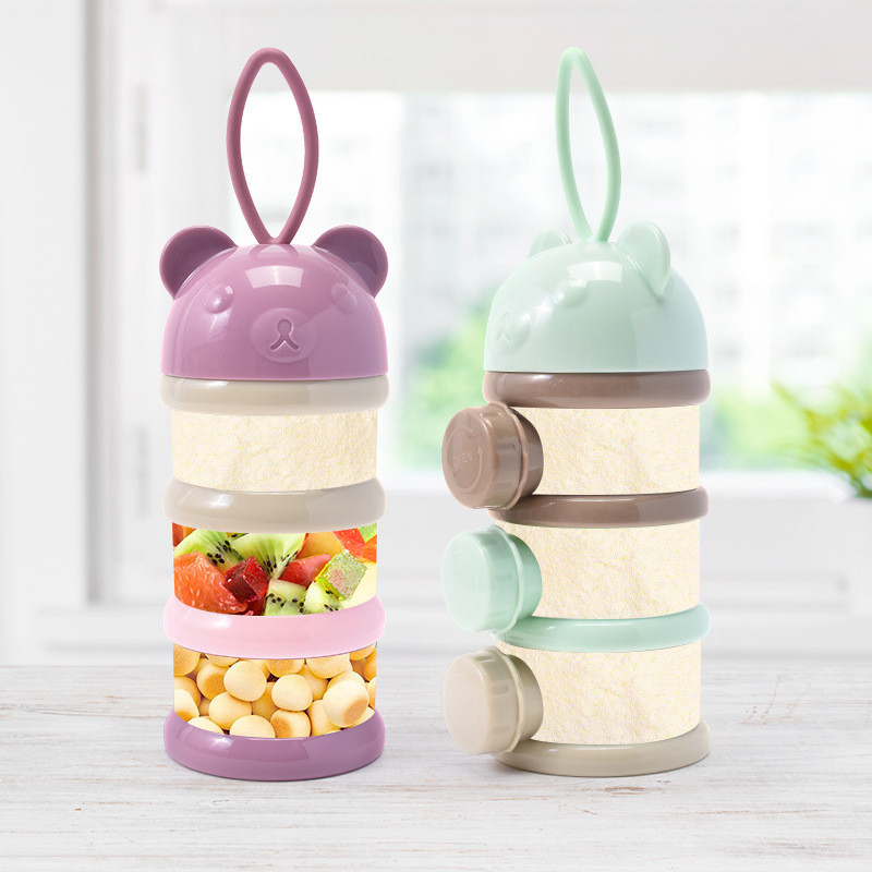 กล่องใส่นมผงสำหรับเด็ก 3/4 ชั้ - Baby Products Storage Box บทวิจารณ์และราคา
